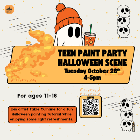 Teen Paint Party: Halloween Scene