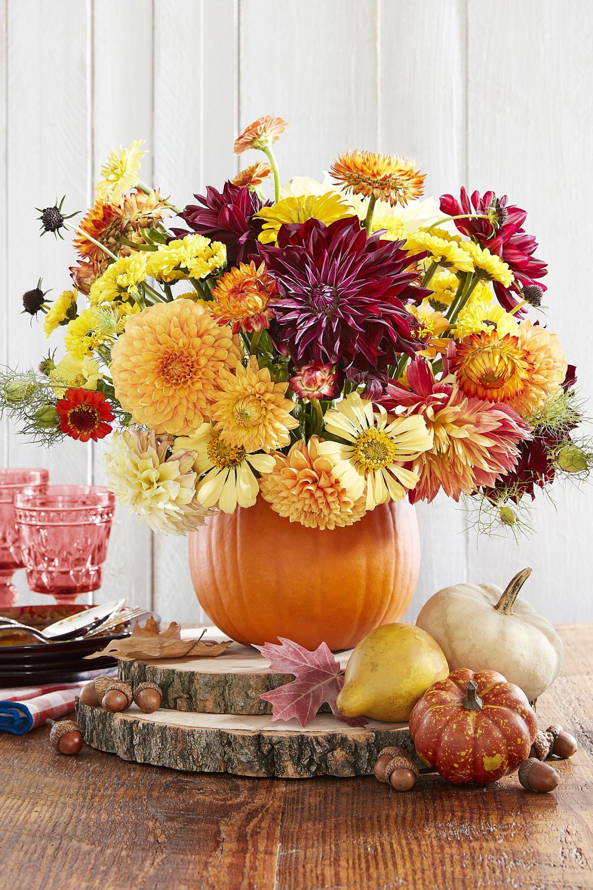 Fall Flowers Centerpiece